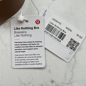 NWT Lululemon Like Nothing Bra 38DD
